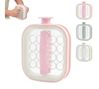 2 In 1 Portable Ice Ball Maker Water Bottle With Pull Handles，Pink | Sealed Rotating Lid,Quick-Pull Ice Release,16 Round Ice Capacity,Detachable Easy-Clean Design,Portable Outdoor Use