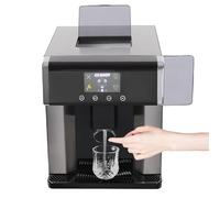 2-in-1 Portable Ice Maker and Water Dispenser, Quick 6-8 Minute Ice Production with LCD Display and 3 Ice Size Options for Home and Office Use