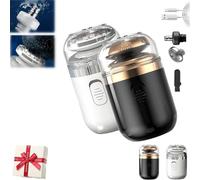 2-in-1 Portable Mini Capsule Shaver, Washable Electric Beard Razor with Automatic Type-C Charging, Multifunctional Travel-Friendly Design for Men (Mix 2)
