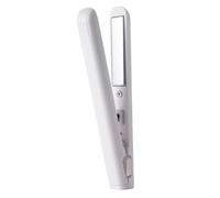 2-in-1 Portable Mini Curling Tongs for Short Hair, Travel Size Mini Curling Iron, Portable USB Plug-in Small Hair Straightener, Heats Up Fast, for Short & All Hair Types (B)