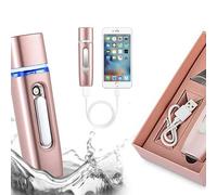 AQUARIUS Women's 2 in 1 Portable Nano Mist Sprayer Handheld - Rose Gold Aquarius Rose Gold