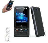 2-in-1 Portable Translation Device - Real-Time Voice & Camera Translation in 138 Languages, Offline Mode & 1400mAh Battery, Portable for Business Travel Learning, No WiFi Needed (1pc)