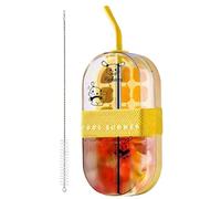 2-in-1 Portable Water Bottle with Ice Maker Dual-Function ice Tray Bottle for Cocktails, Smoothies & Sports Drinks | Perfect for Travel, Outdoor Activities, Gym Sessions, or Picnic Parties