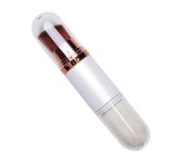2 in 1 Powder Makeup Brush Dual-Ended Foundation Brush Retractable Blush Brush Protable Powder Brush for Cream Liquid Concealer (White)