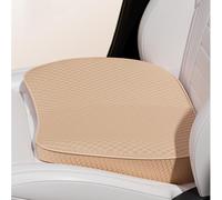 2 in 1 Premium Car Seat Cushion or Lumbar Support Pillow, 3.15in Thick Memory Foam Car Cushion for Driving Seat - Coccyx & Lower Back Pain Relief,Beige