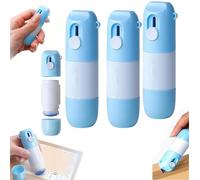 2 in 1 Privacy Wipe Box Cutter,Thermal Paper Correction Fluid,Thermal Paper Eraser Pen and Cutter,Thermals Papers Data Eraser Pen,Privacy Protection for Package Labels Bills (3 Pcs)