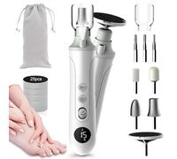 2-in-1 Professional Cordless Electric Nail Drill File&Callus Remover for Feet Hand Care-Wider Grinder for Dead Skin,Thick Nails,Acrylic Gel Nails,15 Speed,LED Display for Women Men Seniors Home Salon