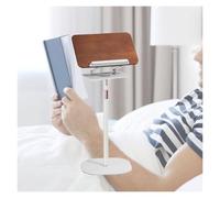 2 in 1 Reading Holder,Height Adjustable Dual-use Floor Book Stand with Clip,for Textbooks Laptop Recipes Tablet(White,Adjustable 51-119cm)