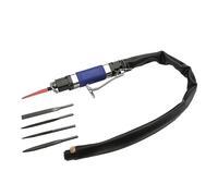 2-in-1 Reciprocating Air Body Saw and Air Files Kit Pneumatic Air File Tool Reciprocating File Polishing Tools File Polisher Handheld Pneumatic Tools(Blu)