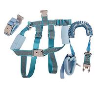 2 in 1 reflective anti-lost backpack with traction rope, Children anti-lost rope, baby anti-lost shoulder strap, mother and child safety rope, baby artifact (blue)