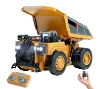 2-in-1 Remote Control Construction Truck, Transformable Crane & Forklift with 6 Functions, 1:64 Scale Alloy Toy for Kids 4+ | LED Lights & Real Sounds, Vehicles Toy for Adults Kids Boys Gifts (A)