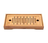 2 in 1 Removable Tea Tray Bamboo Mini Tea Serving Tray Chinese Traditional Gongfu Tea Plate for Home Office Table