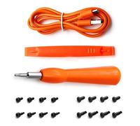 2-in-1 Ring Doorbell Screwdriver,Double-Ended Ring Doorbell Security Screws,Magnetic-Tip Screwdriver Set for Smart Doorbells,Ringrbells Replacement,Installation Battery Cover (Orange)