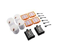2 in 1 Robot Vacuum Cleaner Replacement Kit, Vacuum Filter, Filter Change, High Quality Plastic Materials, Shark AI for Ultra Filter, Side Brushes for RV2600WSEU RV2500SEU