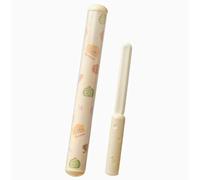 2 in 1 Rolling Pin, Non Stick Rolling Pin for Baking with Dough Cutter, PP Plastic Anti Mold Dough Roller, Smooth Pastry Roller for Cookie, Bread, Pizza, Pie Crust, Clay, 30×3.5cm