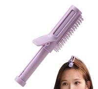 2-in-1 Root Volumizing Styling Comb, Long Lasting Portable Curling Comb, Volumizing Bangs Hair Clip, Anti-T-angle Combs with Telescopic Handle, for Women Family Enthusiast Beauty Home Salon, P-urple