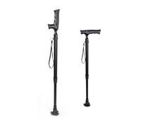 2-in-1 Rotating Handle Folding Cane - Lightweight Adjustable Walking Stick for Men & Women, Anti-Slip Collapsible Cane for Elderly Stability & Outdoor Hiking, 78-93cm