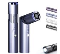 2-in-1 Rotating Mini Fan & Flashlight,2-in-1 Flashlight Fan,Portable Handheld Cooler Fans,90° Rotating Personal Fans with LED Display,180° Rotatings Head,for Indoor Outdoor Travel (Blue)