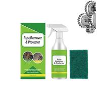 2-in-1 Rust Remover and Protector Spray,Multipurpose Rust Stain Remover,Heavy Duty Metal Cleaner for Vehicles,Tools,Chains,Iron Out Rust Stain Remover (1PCS)