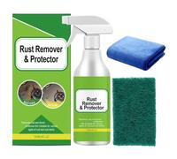 2-In-1 Rust Remover and Protector Spray, Rust Stain Remover, Rust Remover for Metal, Multipurpose Metal Cleaner for Vehicles, Tools, Chains, Automotive Part, Fast Acting Rust (1PC)