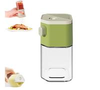 2 in 1 Salt Dispenser,0.5 Grams Quantitative Salt Control Shaker,Glass Spice Jar Dispenser Kitchen Condiment Storage Container for Spice Salt Paprika Pepper Sugar