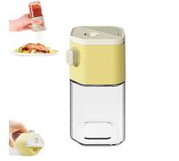2 in 1 Salt Dispenser,0.5 Grams Quantitative Salt Control Shaker,Glass Spice Jar Dispenser Kitchen Condiment Storage Container for Spice Salt Paprika Pepper Sugar