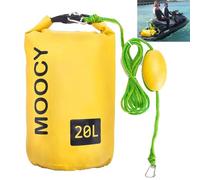 2-in-1 Sand Anchor jet ski anchor for Small Boats, Power Watercrafts, Canoes and Kayaks | Waterproof Dry Bag for Hiking, Camping, Water Sports, Kayaking, Boating, Surfing and Tubing(Yellow-20L)