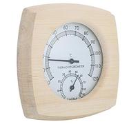 2 In 1 Sauna Thermometer and Hygrometer,Wood Thermo-Hygrometer,Digital Sauna Room Thermometer Temperature Humidity Meter Wooden Accessories for Steam Room