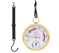 2-in-1 Sauna Thermometer Hygrometer up to 120°C with Hook, Round Analog Meter for Temperature & Humidity, Sauna Room Steam Room Home Office Accessory