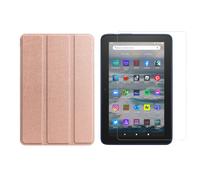 2 in 1 Set for Amazon Kindle Fire 7 12. Gen. 2022 7 Inch Case + Glass