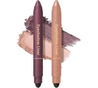 2-in-1 Shadow Liner Eyeliner & Eyeshadow Stick - Inelaborate Eye Shadow, Smudge-Proof Wear, Waterproof, Long-Lasting, Gentle & Smooth Application, Keep Your Beauty (Set A)