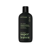 ATTITUDE Men's Shampoo and Conditioner 2-in-1, Fortifying For Fragile Hair, With Caffeine and Green Tea, 97% Natural Origin Ingredients, EWG Verified, Matcha & Bergamot, 415 mL