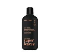 ATTITUDE Men's Shampoo and Conditioner 2-in-1, Nourishing For Dry Hair and Scalp, With Panthenol and Ginseng, 97% Natural Origin Ingredients, EWG Verified, Patchouli & Bourbon, 415 mL