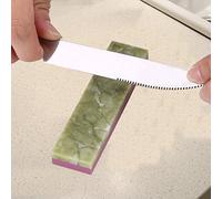 2-in-1 Sharpening Whetstone 3000/10000 Grit Combination Polishing Waterstone Blade Sharpener Grindstone for Kitchen Outdoor Cutting Tools (Light Green)