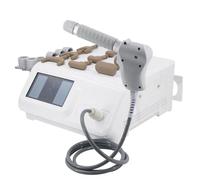 2 in 1 Shockwave+Chiropractic, with Handle and 19 Working Heads, Shockwave Energy 0.5-12Bar + Chiropractic Energy 50-800N, for Body Massage, Pain Relief