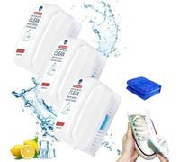 2-in-1 Shoe Brush, Powerful 2-in-1 Multifunction Shoe Brush for Sneakers, White Shoe Cleaner Care Kit, Laundry Brush with Liquid Box for Cleaning Clothes, Shoes (3Pcs)