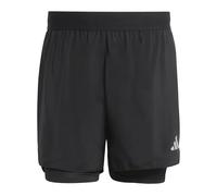 adidas Men's adi365 Running Essentials 2in1 Shorts, Black, XL
