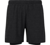 Endurance Mens Vanclause Melange 2-in-1 Short Size: Large, Colour: Black