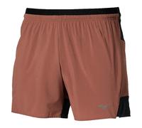 Mizuno Active Alpha 2-in-1 5.5in Shorts Brown L Men