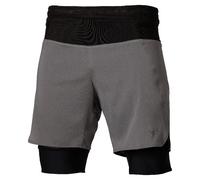 2 in 1 shorts Mizuno Gris L