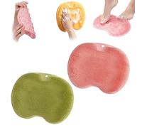 2-in-1 Shower Foot and Back Scrubber Massage Pad, Wall Mount Silicone Foot Scrubber Mat for Suction Cups and Drain Holes, Reusable Non-Slip Scrubbers Mat for Men Women Seniors (2pcsF)