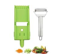 2 in 1 Shredder and Slicer, Multi Potato Peeler, 2 in 1 Multifunctional Fruit Peeler, Non-Slip Multi Peeler Set Tool, Vegetable Cutter Durable Kitchen Slicer for Vegetable (Set of 2)