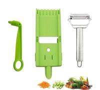 2 in 1 Shredder and Slicer, Multi Potato Peeler, 2 in 1 Multifunctional Fruit Peeler, Non-Slip Multi Peeler Set Tool, Vegetable Cutter Durable Kitchen Slicer for Vegetable (Set of 3)
