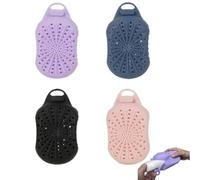 2 in 1 Silicone Exfoliating Soap Bag, Double-Sided Soap Bag for Solid Soap, Hanging Covers for Soap Bars, Exfoliating Bag, Foamie Soap Bag with Hanging Holder, Multifunctional Bath Brush