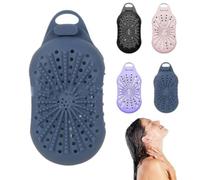2 in 1 Silicone Exfoliating Soap Bag, Double-Sided Soap Bag for Solid Soap, Hanging Covers for Soap Bars, Exfoliating Bag, Foamie Soap Bag with Hanging Holder, Multifunctional Bath Brush