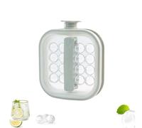 2-in-1 Silicone Ice Ball Mold Portable Ice Ball Maker Built-in Handle Design Easy to Release Leak-Proof lid Suitable for Daily use, Whiskey, picnics, Road Trips, and Office Beverages（Gray）