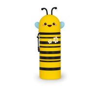 Legami 2 in 1 Soft Silicone Pencil Case - Kawaii - Bee, Yellow