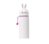 2-In-1 Silicone Pencil Case - Kawaii - Bunny