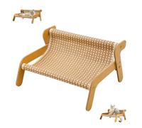 2-in-1 Sisal Cat Scratching Board Leisure Chair - Wave-shaped rocking chair design, wear-resistant and breathable fabric, dual-purpose for cat scratching hammock, a cool and comfortable choice for ind