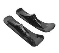 2 - in - 1 Ski Board Sled for Kids, Black Winter Sleigh Accessories Compatible with Balance Scooters, Durable PE Snow Sled for Outdoor Play, Converts Ride - On Toys to